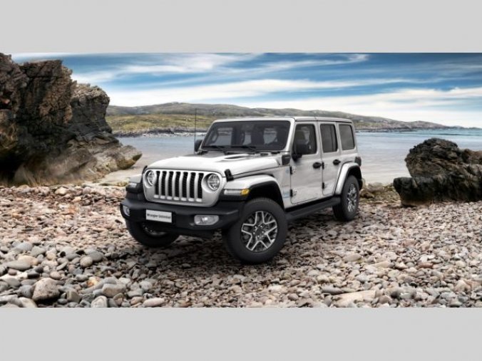 Jeep Wrangler, 2.0T 4xe PHEV 380k 8AT Sahara, barva stříbrná