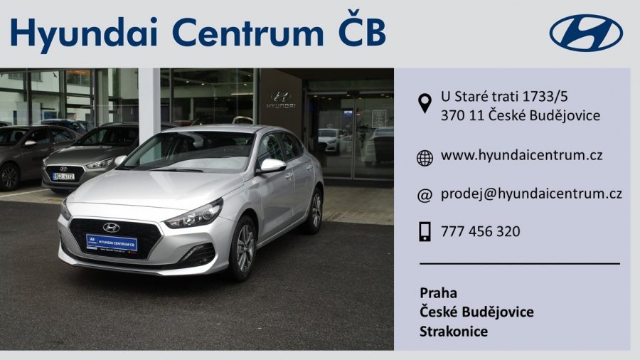 Hyundai i30, 1,0 T-GDI 88 kW (95 NAT) 6 st. man, barva stříbrná