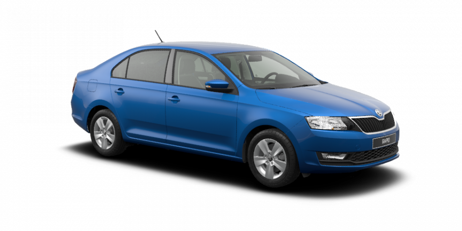 Škoda Rapid, 1,0 TSI 81 kW 6-stup. mech., barva modrá