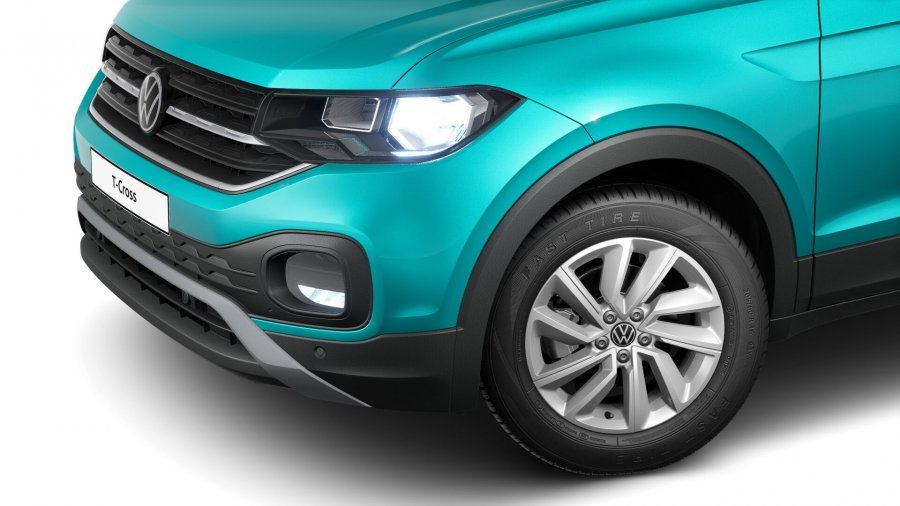 Volkswagen T-Cross, T-Cross Life 1,0 TSI 81 kW 6G, barva tyrkysová