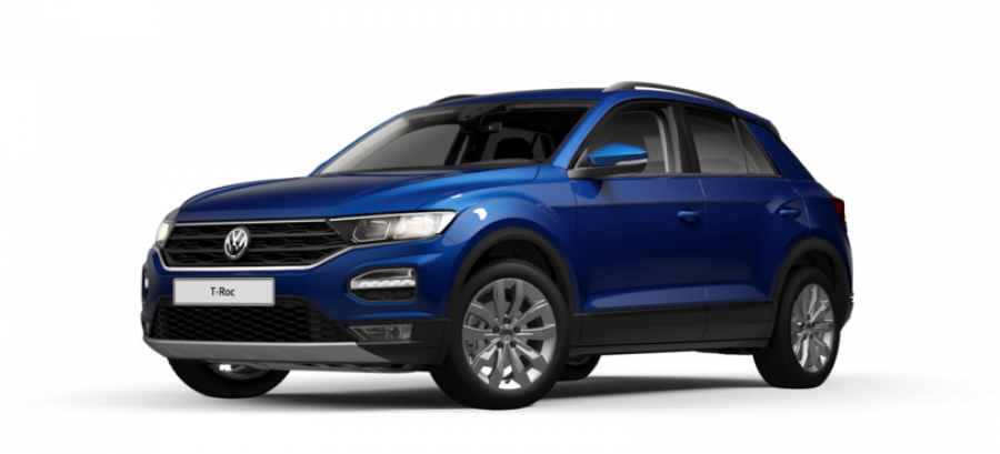 Volkswagen T-Roc, Design 1,0 TSI 6G, barva modrá