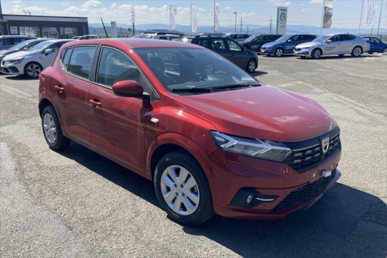 Dacia Sandero, 1,0   TCe Comfort 90 SKLADEM, barva červená