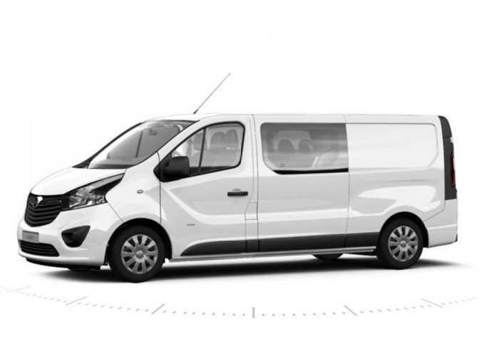 Opel Vivaro, CREW VAN L2H1 6 MÍST 125K MT6, barva bílá