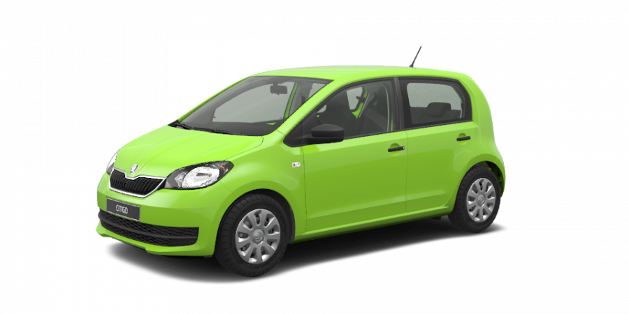 Škoda Citigo, 1,0 MPI 50 kW 5-stup. mech., barva zelená