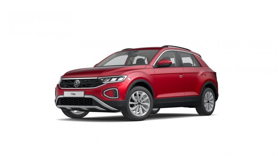 Volkswagen T-Roc, T-Roc Life 1,5 TSI 110 kW 7DSG, barva červená