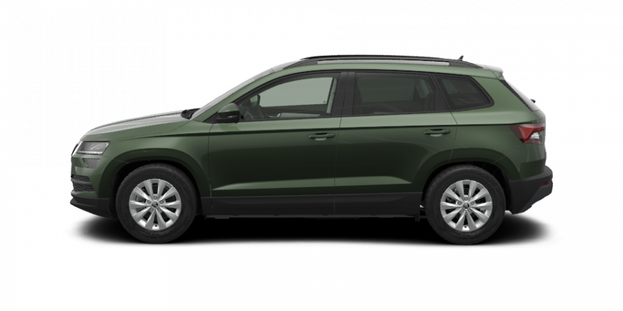 Škoda Karoq, 1,0 TSI 81 kW 6-stup. mech., barva zelená