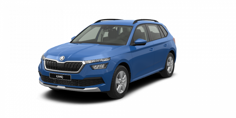 Škoda Kamiq, 1,0 TSI 70 KW 5-stup. mech., barva modrá