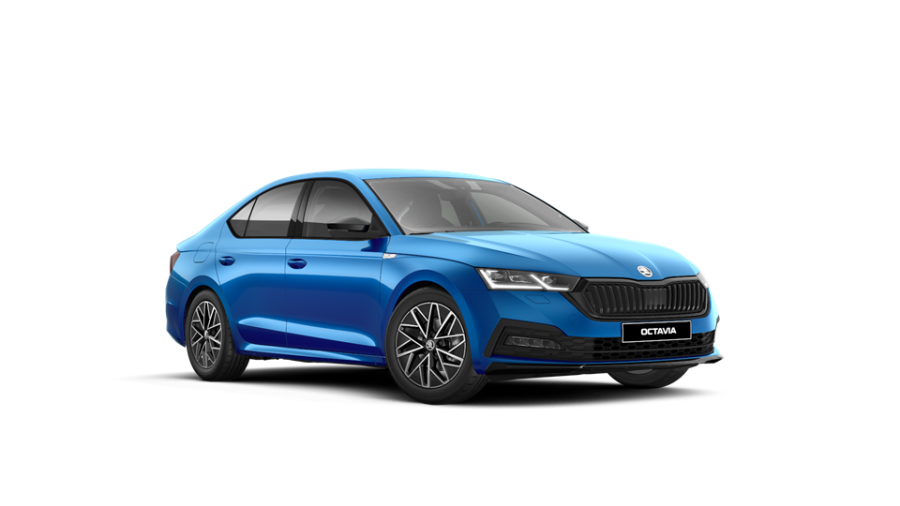 Škoda Octavia, 1,5 TSI 110 kW 6-stup. mech., barva modrá