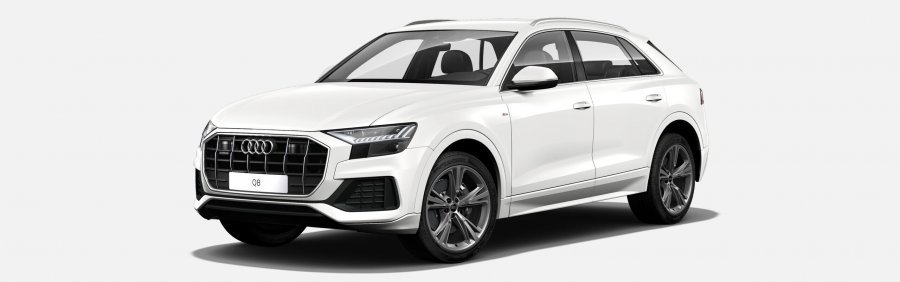 Audi Q8, Q8 50 TDI quattro, barva bílá