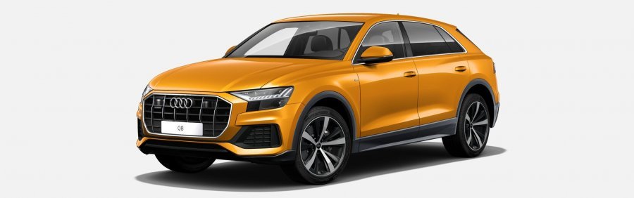 Audi Q8, Q8 50 TDI quattro, barva oranžová