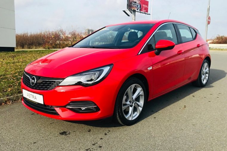 Opel Astra, K 1.2 Turbo ULTIMATE 5dv., barva červená