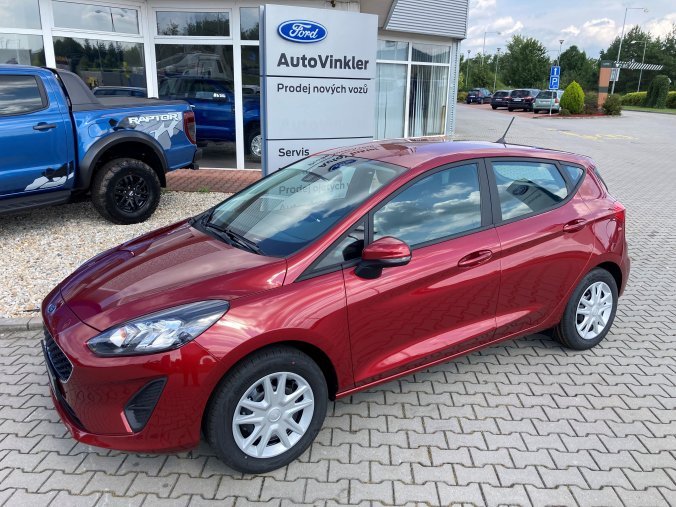 Ford Fiesta, Trend, 5dveřová, 1,1 PFI 55 kW/75 k, 5st. manuální, barva červená