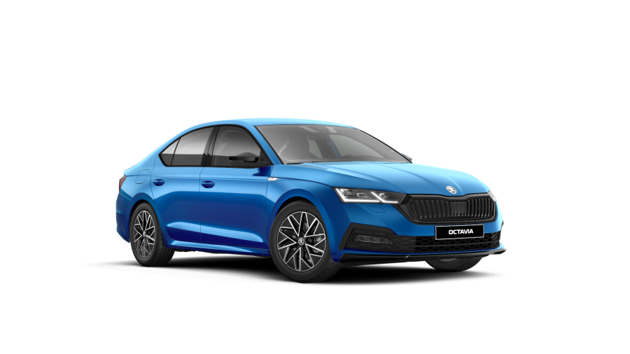 Škoda Octavia, 1,5 TSI 110 kW 6-stup. mech., barva modrá