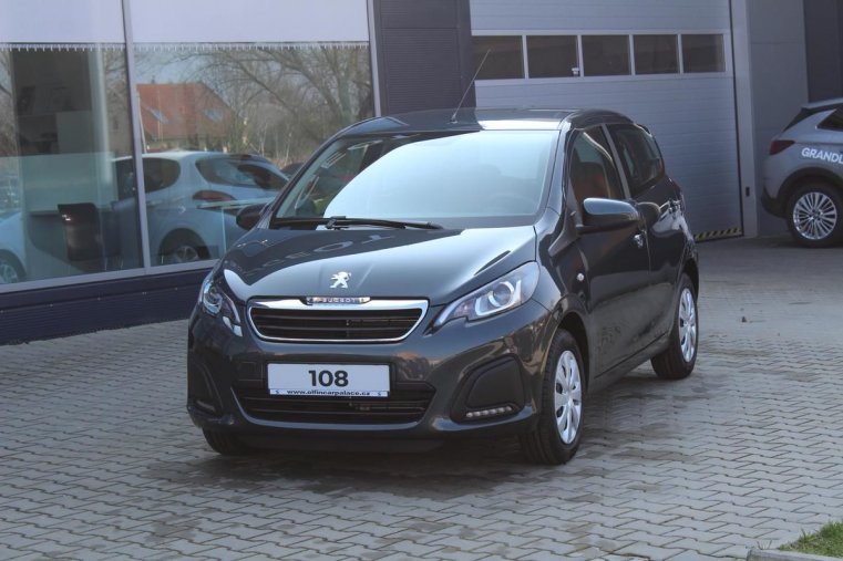 Peugeot 108, ACTIVE 1.0 53KW, barva šedá