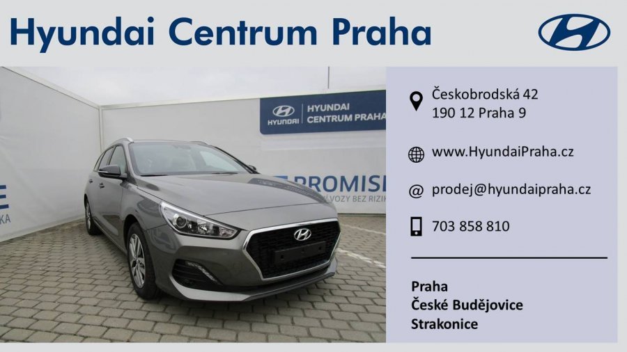 Hyundai i30, 1,0 T-GDI 88 kW (95 NAT) 6 st. man, barva šedá