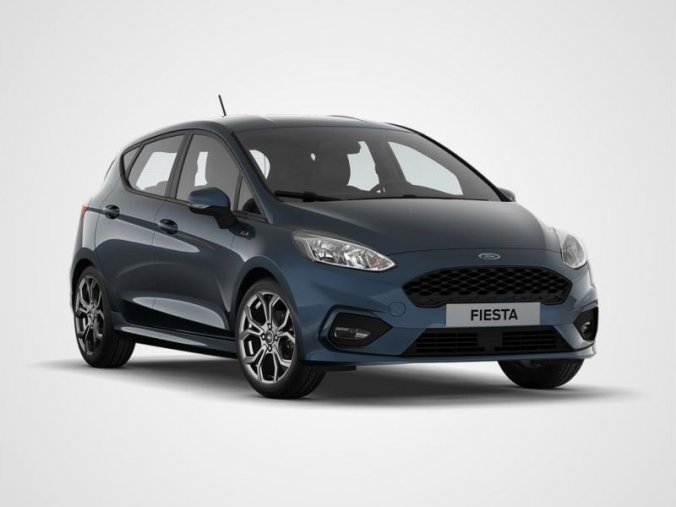 Ford Fiesta, 1,0 EcoBoost (mHEV), barva modrá