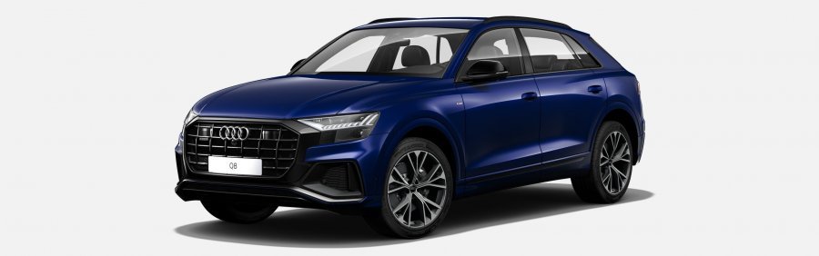 Audi Q8, Q8 50 TDI quattro, barva modrá