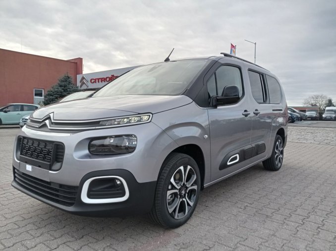 Citroën Berlingo, Citroën Berlingo osobní Shine XL 1.5 Blue Hdi 130k man - šedá Artense, barva šedá