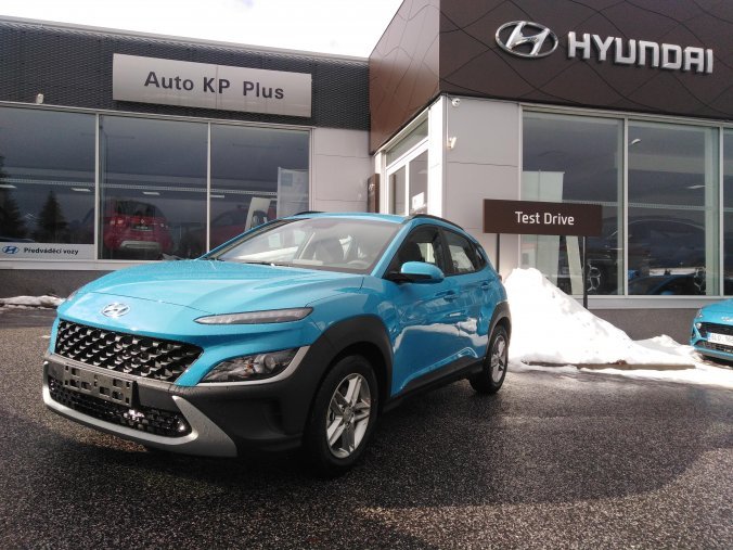 Hyundai Kona, 1,0 T-GDI 88 kW (95 NAT) 6 st. man, barva modrá