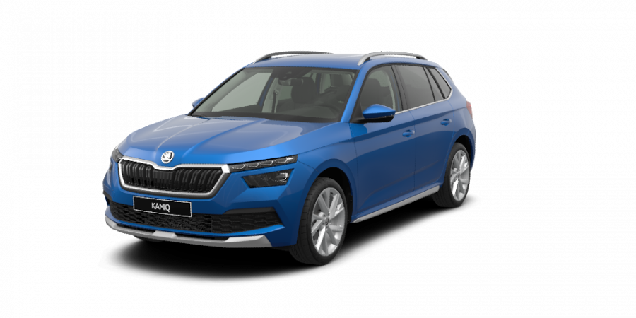 Škoda Kamiq, 1,0 TSI 85 kW 6-stup. mech., barva modrá