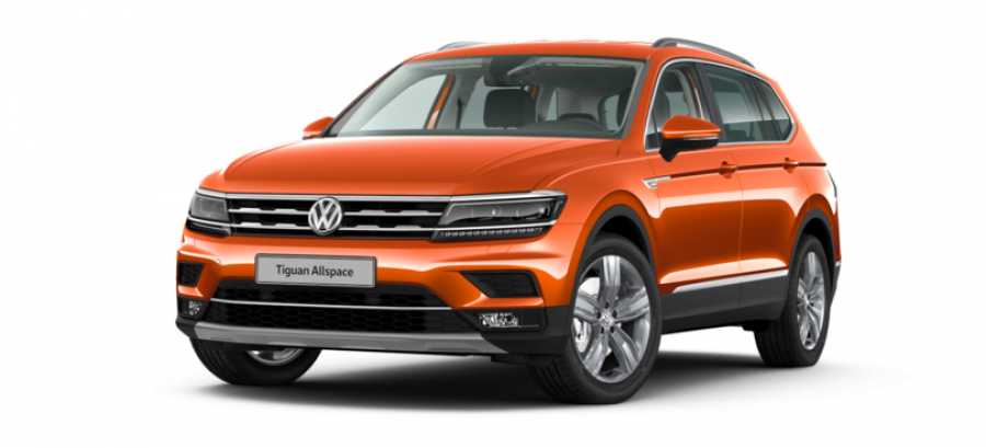 Volkswagen Tiguan Allspace, Highline 2,0 TSI OPF 7DSG 4M, barva oranžová