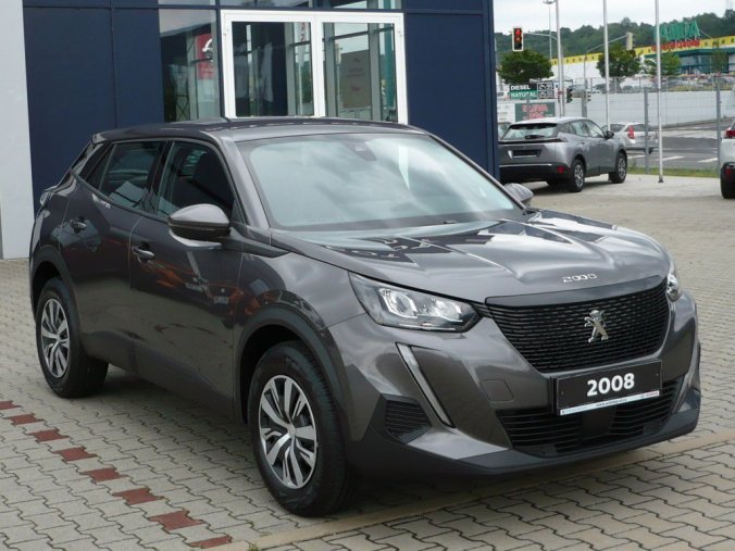 Peugeot 2008, ACTIVE 1,2PureTech 100k MAN6 + AUTO AC + ECALL, barva šedá