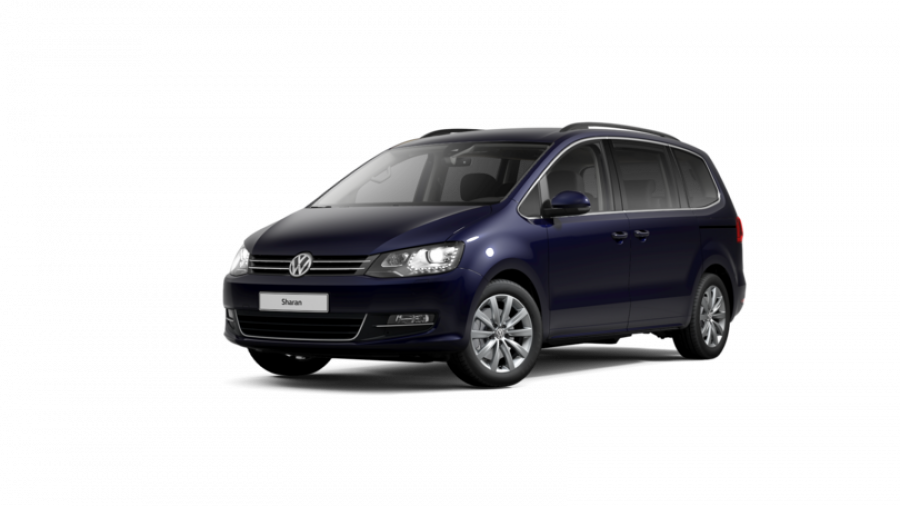 Volkswagen Sharan, 2.0 TDI 4MOT 7DSG, barva modrá