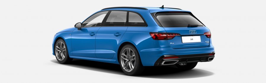 Audi A4, A4 Avant S line 40 TDI 140 kW q, barva modrá