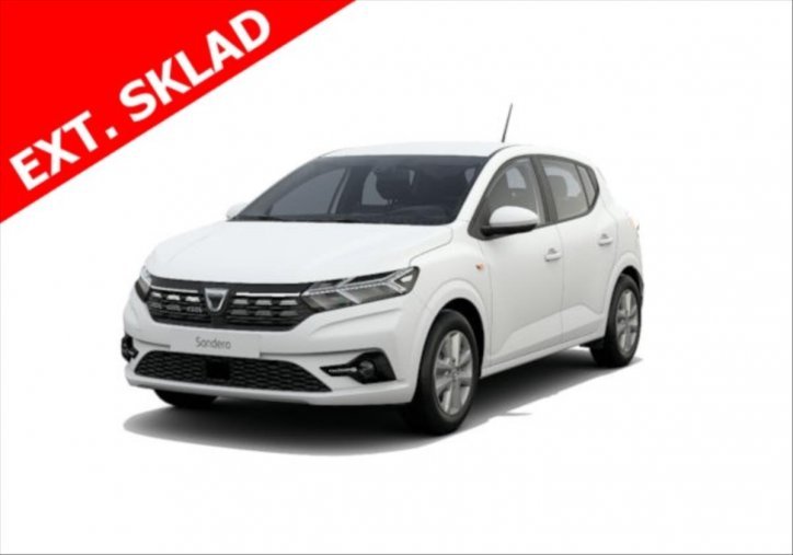 Dacia Sandero, 1,0 SCe 65  Comfort, barva bílá