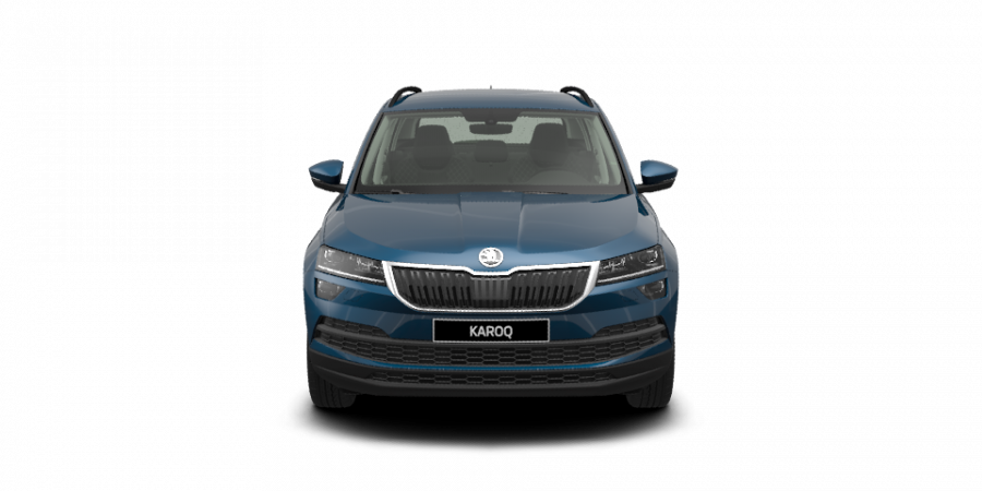 Škoda Karoq, 1,6 TDI 85 kW 6-stup. mech., barva modrá