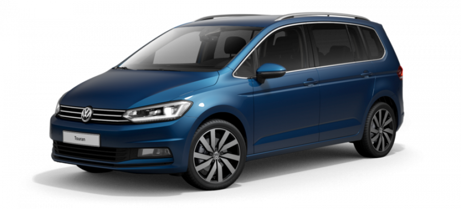 Volkswagen Touran, ME 1,5 TSI EVO 7DSG, barva modrá