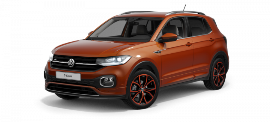 Volkswagen T-Cross, Style 1.0 TSI 85 kW 7DSG, barva oranžová