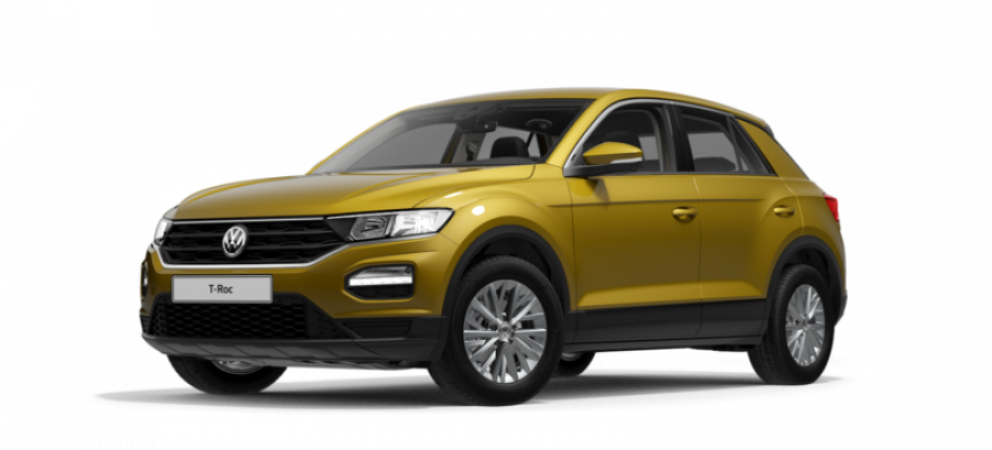 Volkswagen T-Roc, 1,0 TSI 6G, barva žlutá