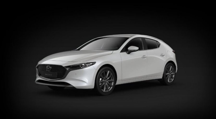 Mazda 3, Skyactiv-G122, barva bílá