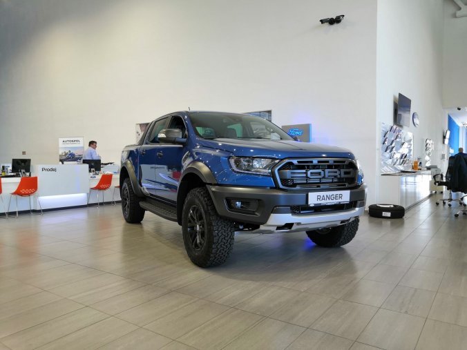 Ford Ranger, Raptor, Dvojkabina, 2.0 EcoBlue Bi-Turbo 157 kW/213 k, 10st. automatická, 4WD, barva modrá