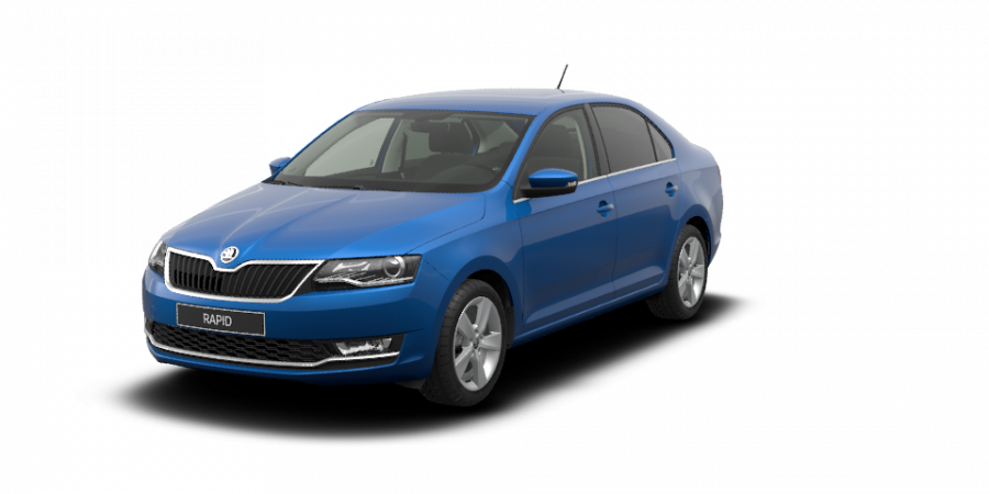 Škoda Rapid, 1,0 TSI 81 kW 6-stup. mech., barva modrá