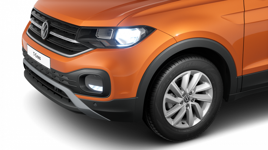 Volkswagen T-Cross, T-Cross Life 1,0 TSI 81 kW 6G, barva oranžová