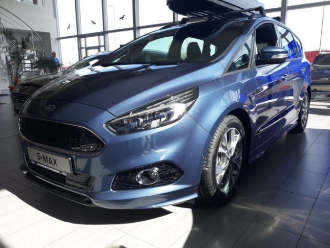 Ford S-MAX, ST-Line, 5dveřová, 2.0 EcoBlue 140 kW/190 k, 8st. automatická, 4WD, barva modrá