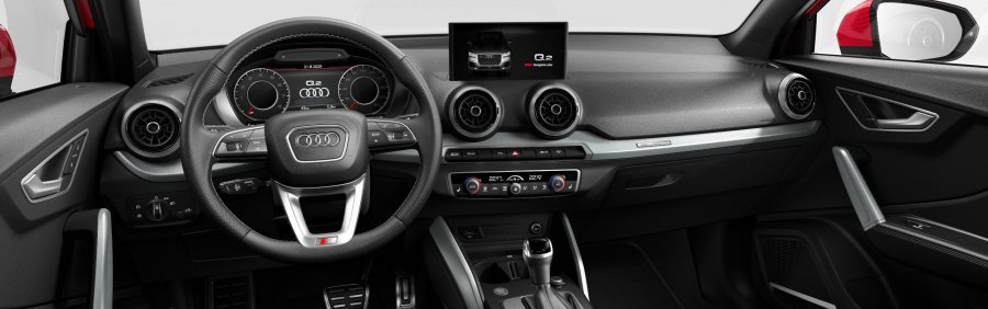 Audi Q2, Q2 S line 35 TFSI 110kW CoD, barva červená