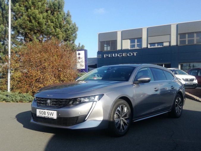 Peugeot 508, SW PureTech ALLURE 180k EAT8, barva šedá