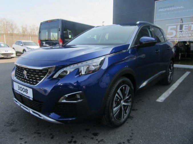 Peugeot 3008, ALLURE 1.5 BHDi 130k MAN6, barva modrá