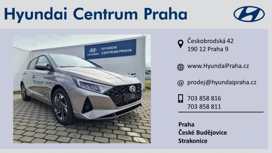 Hyundai i20, 1,0 T-GDI 74 kW (95 NAT) 7 st. DCT, barva hnědá