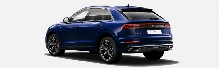 Audi Q8, Q8 50 TDI quattro, barva modrá