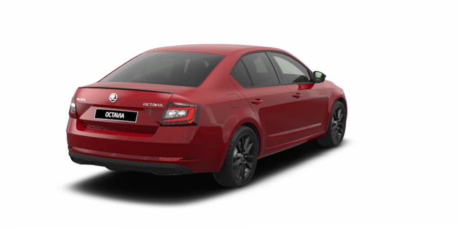 Škoda Octavia, 1,5 TSI 110 kW 6-stup. mech., barva červená