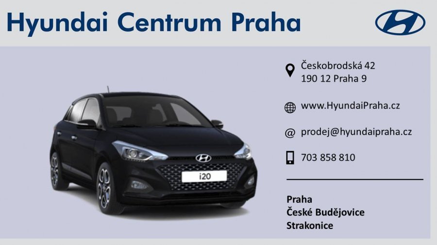 Hyundai i20, 1,25i 55 kW (95 NAT) 5 st. man, barva černá