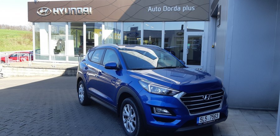 Hyundai Tucson, 1,6 T-GDi 130 kW (95 NAT) 6 st. man, barva modrá