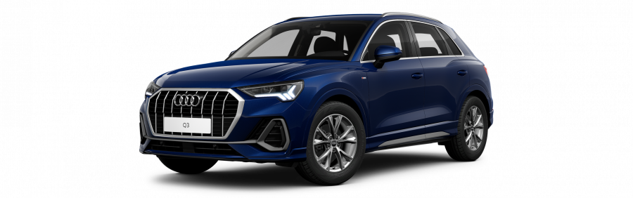 Audi Q3, Q3 S line 35 TDI 110 kW, barva modrá