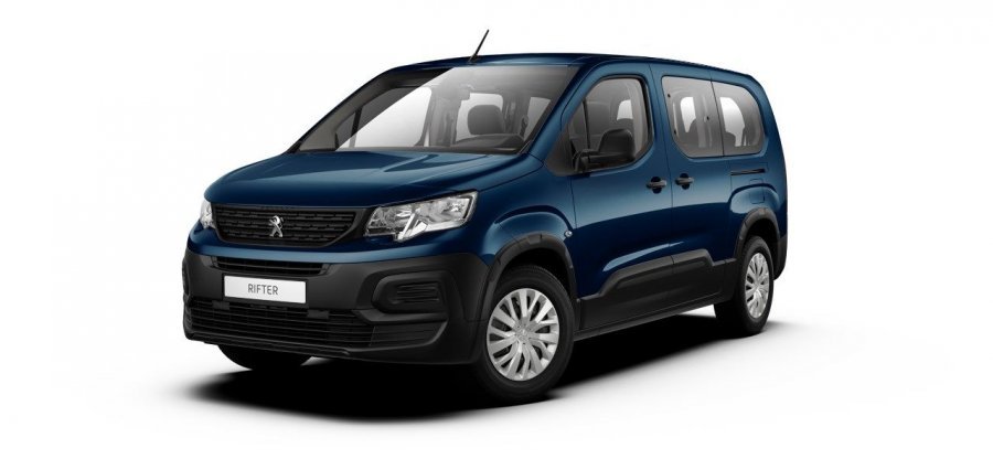 Peugeot Rifter, LONG ACTIVE 1.2 PureTech 110 S&S MAN6 - 7 míst - Zadní dvoukřídlé dveře- 0393, barva modrá