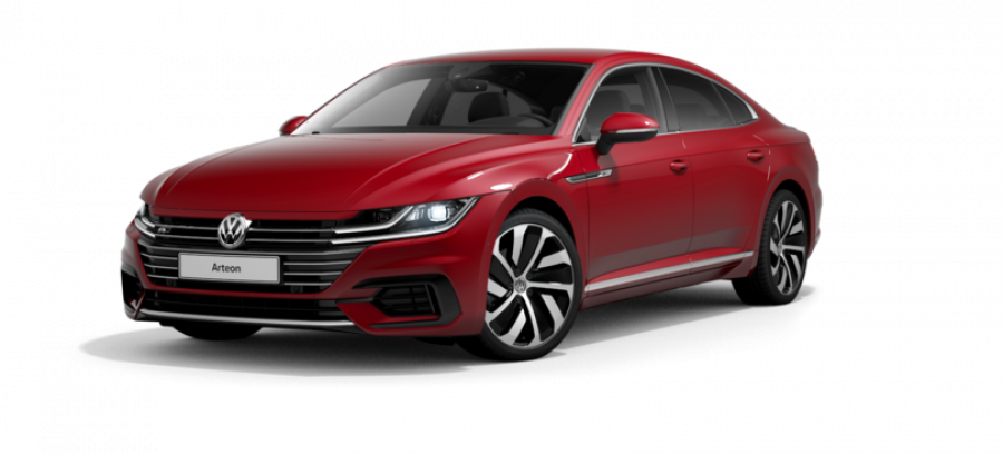 Volkswagen Arteon, R-line 2,0 TSI 7DSG, barva červená