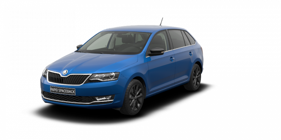 Škoda Rapid, 1,0 TSI 70 kW 5-stup. mech., barva modrá